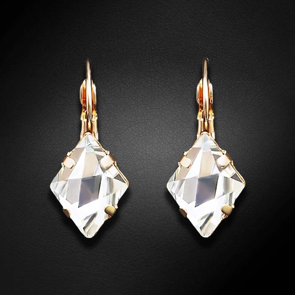 Diamond Sky Jewelry Auskarai „Crystal Rhombus III“ su Swarovski® kristalais