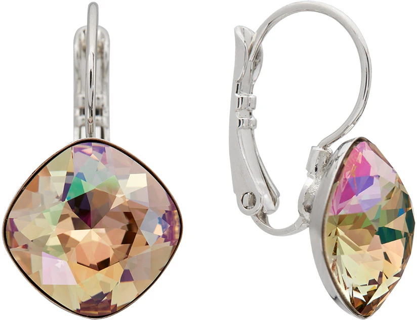 Diamond Sky Jewelry Auskarai „Glare IV (Luminous Žalias)“ su Swarovski® kristalais