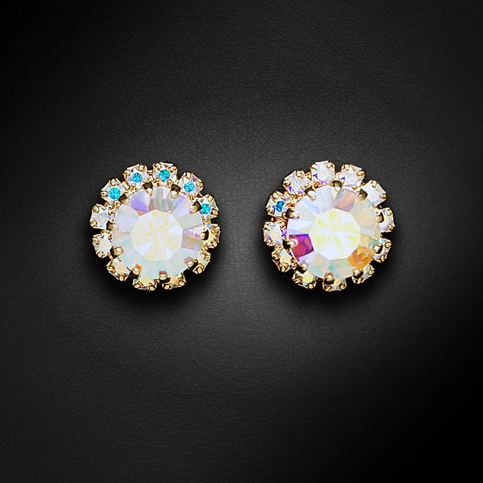 Diamond Sky Jewelry Auskarai „Glory (Aurora Borealis)“ su Preciosa® kristalais