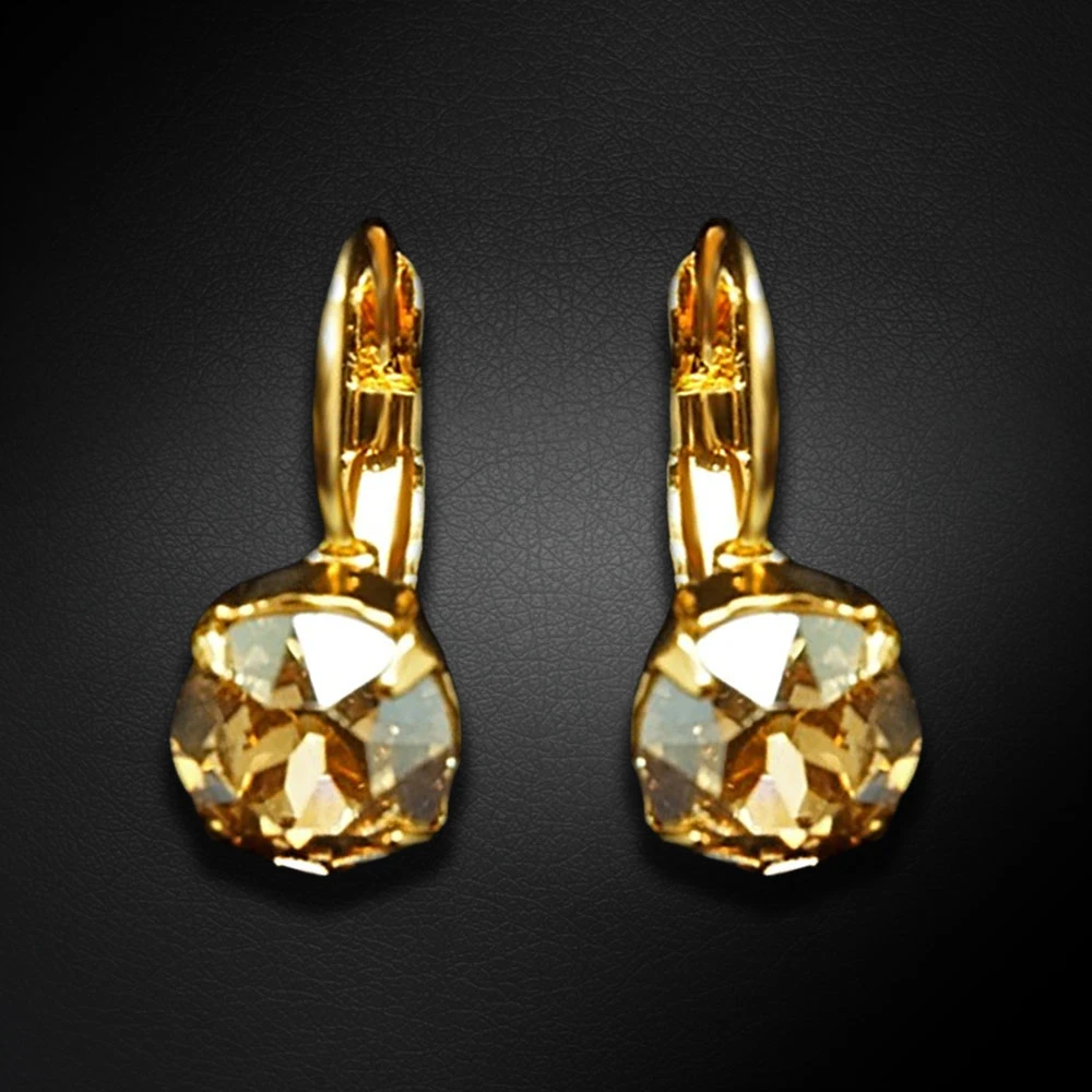 Diamond Sky Jewelry Auskarai „Glory (Golden Shadow)“ su Swarovski® kristalais