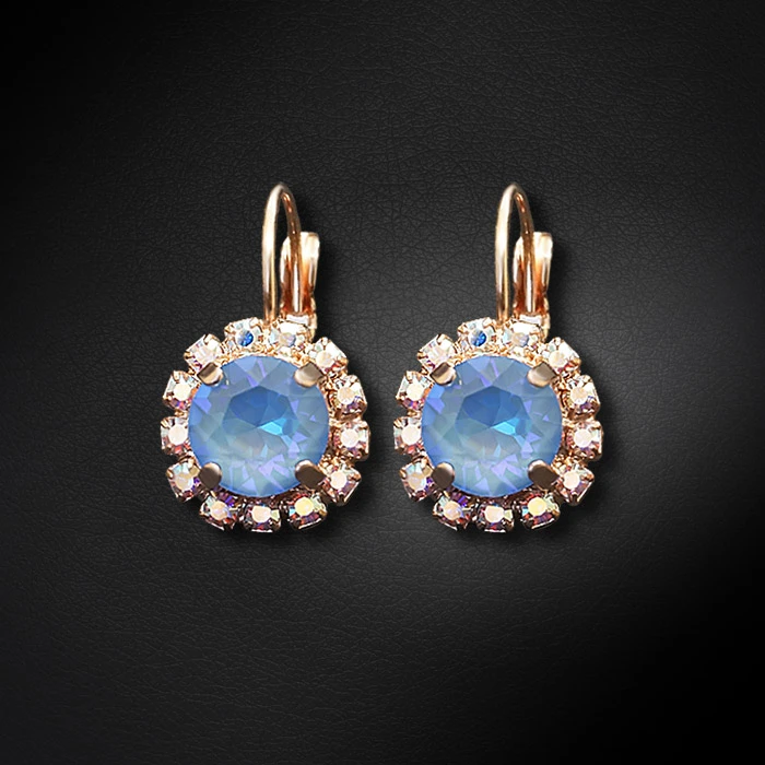Diamond Sky Jewelry Auskarai „Glory II (Ocean DeLite)“ su Swarovski® kristalais
