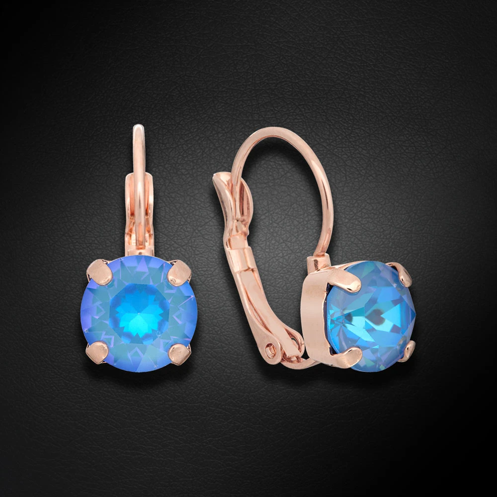 Diamond Sky Jewelry Auskarai „Glory II (Ocean DeLite)“ su Swarovski® kristalais