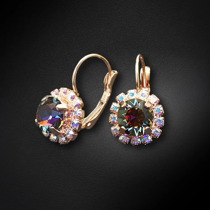 Diamond Sky Jewelry Auskarai „Glory II (Vitrail Medium)“ su Swarovski® kristalais