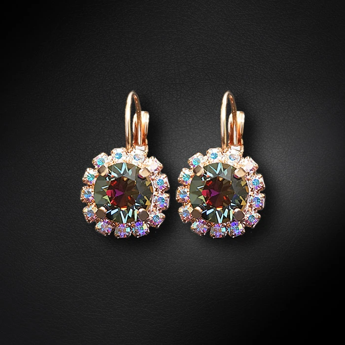 Diamond Sky Jewelry Auskarai „Glory II (Vitrail Medium)“ su Swarovski® kristalais