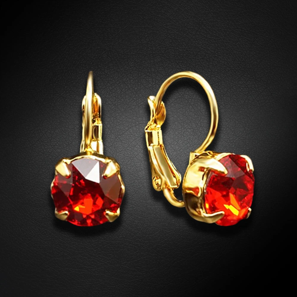 Diamond Sky Jewelry Auskarai „Glory (Light Siam)“ su Swarovski® kristalais