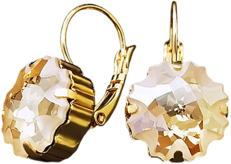 Diamond Sky Jewelry Auskarai „Gorgon (Golden Shadow)“ su Swarovski® kristalais