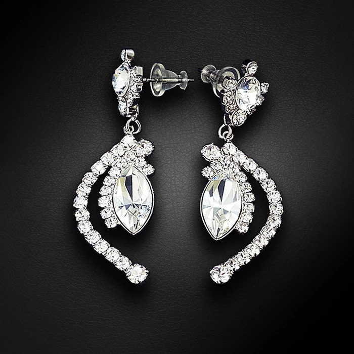 Diamond Sky Jewelry Auskarai „J’Adore V“ su Swarovski® kristalais