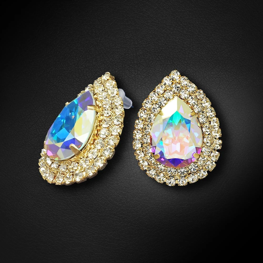 Diamond Sky Jewelry Auskarai „Jasmine (Aurora Borealis)“ su Swarovski® kristalais