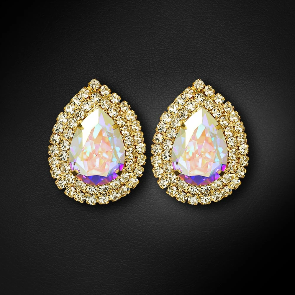 Diamond Sky Jewelry Auskarai „Jasmine (Aurora Borealis)“ su Swarovski® kristalais