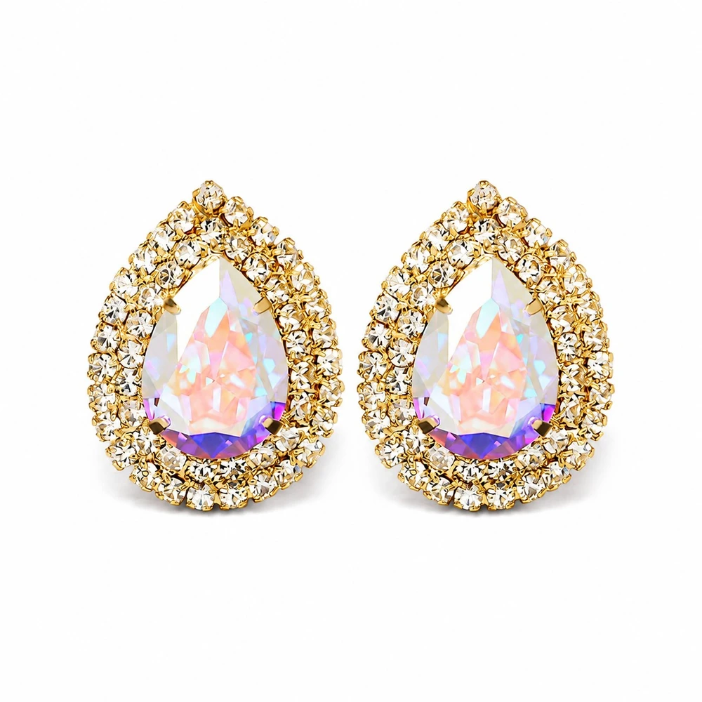 Diamond Sky Jewelry Auskarai „Jasmine (Aurora Borealis)“ su Swarovski® kristalais