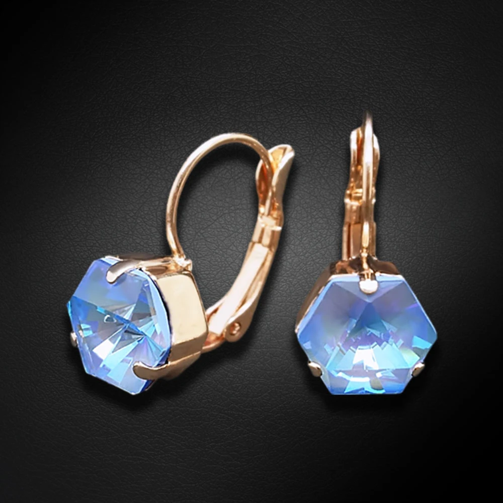 Diamond Sky Jewelry Auskarai „Kaleidoscope (Ocean DeLite)“ su Swarovski® kristalais