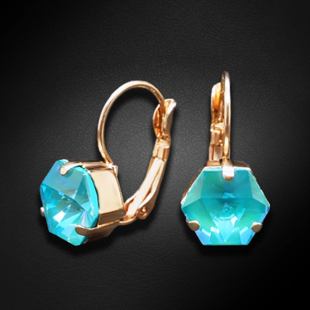 Diamond Sky Jewelry Auskarai „Kaleidoscope (Laguna DeLite)“ su Swarovski® kristalais