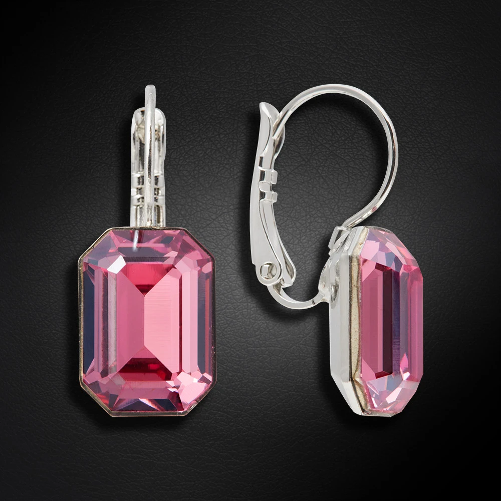 Diamond Sky Jewelry Auskarai „Lourdes (Rose Diamond Touch Light)“ su Swarovski® kristalais