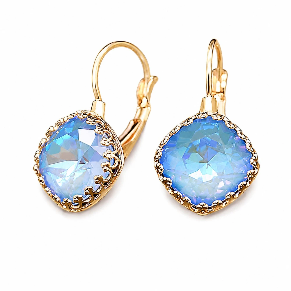 Diamond Sky Jewelry Auskarai „Vintage IV (Ocean DeLite)“ su Swarovski® kristalais