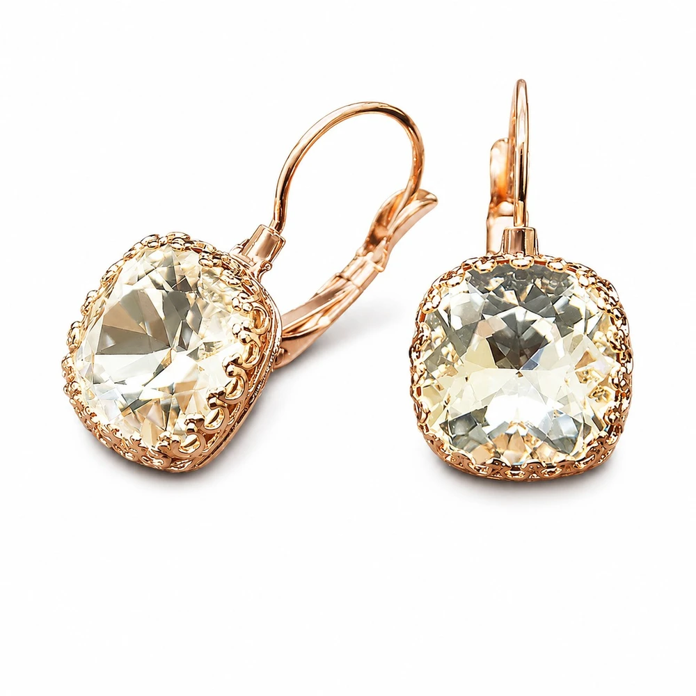 Diamond Sky Jewelry Auskarai „Vintage V2“ su Swarovski® kristalais