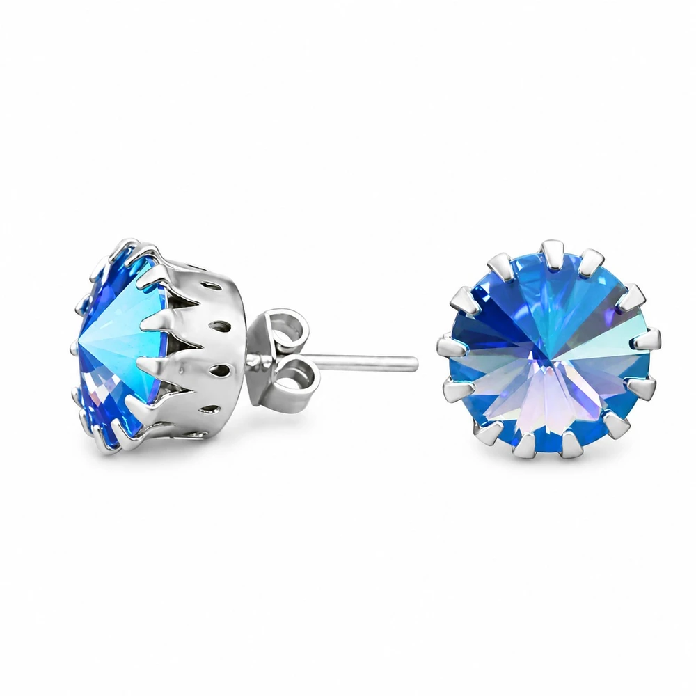 Diamond Sky Jewelry Auskarai „Vintage VII (Light Sapphire Shimmer)“ su Swarovski® kristalais