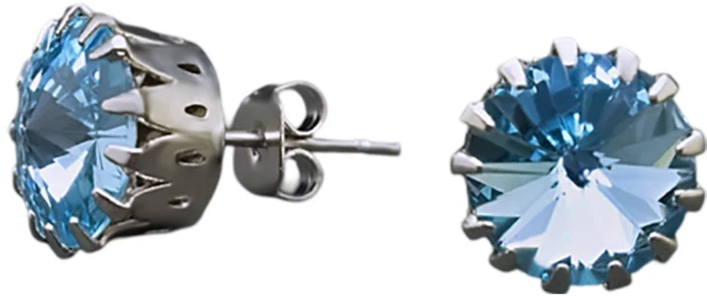 Diamond Sky Jewelry Auskarai „Vintage VII (Aquamarine Mėlyna)“ su Swarovski® kristalais