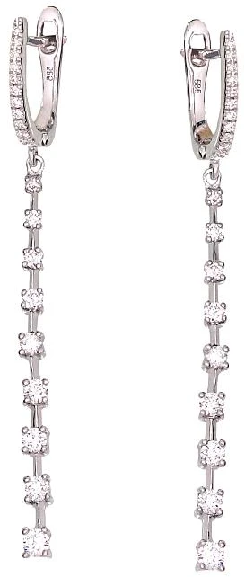 Diamond Sky Jewelry Auksiniai auskarai su deimantais „Nirrti II“