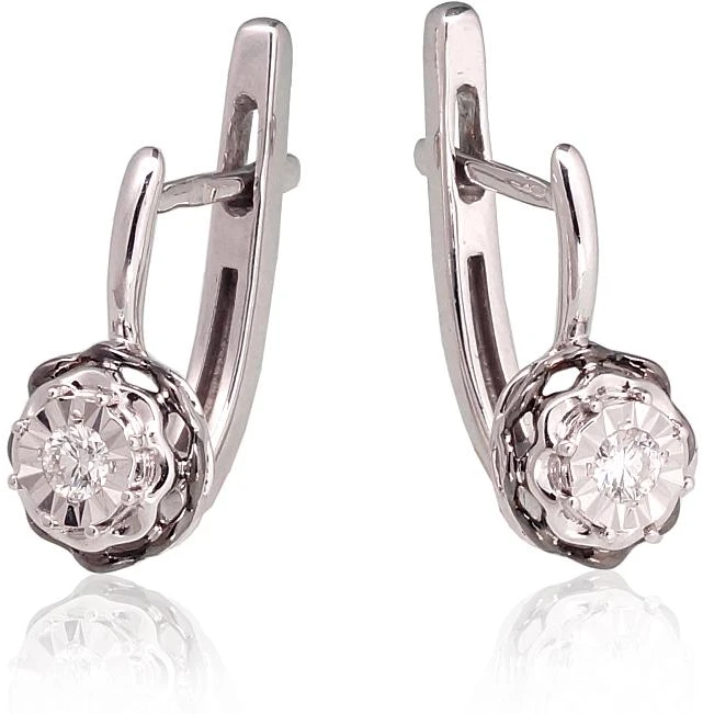 Diamond Sky Jewelry Auksiniai auskarai su deimantais „Juno Gold IV“
