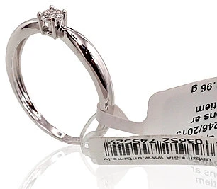 Diamond Sky Jewelry Auksinis žiedas su deimantais „Solitaras VIII“