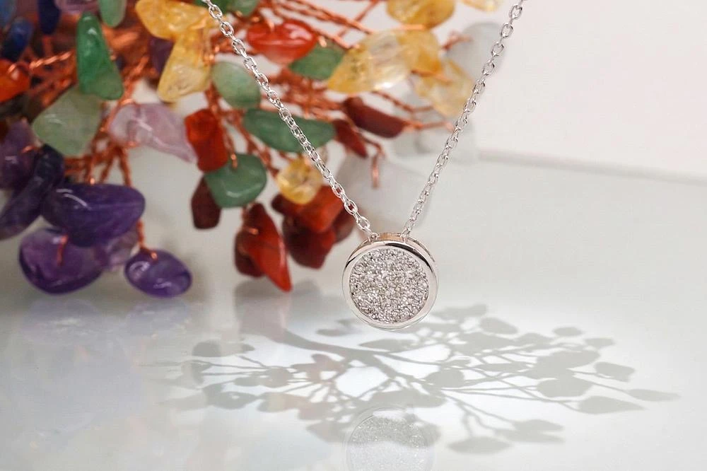 Diamond Sky Jewelry Auksinis pakabukas su deimantais „Perfection“