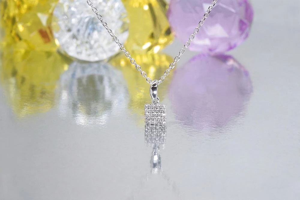 Diamond Sky Jewelry Auksinis pakabukas su deimantais „Solitaras“