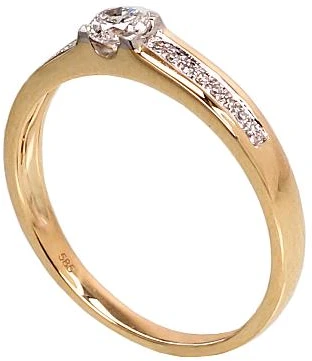 Diamond Sky Jewelry Auksinis žiedas su deimantais „Malori“