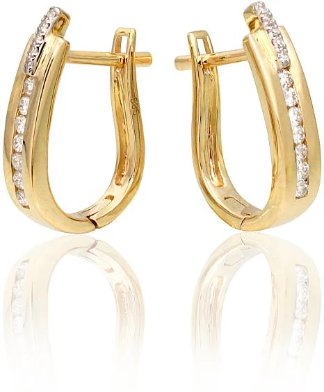 Diamond Sky Jewelry Auksiniai auskarai su deimantais „Artemis“