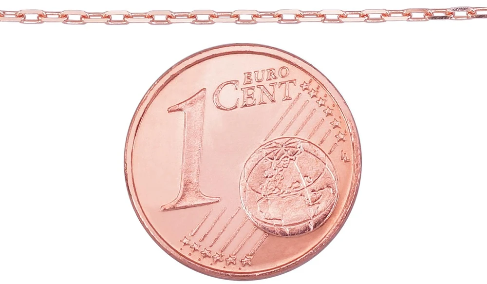 Diamond Sky Jewelry Itališka raudono aukso grandinėlė „Inkaras II“