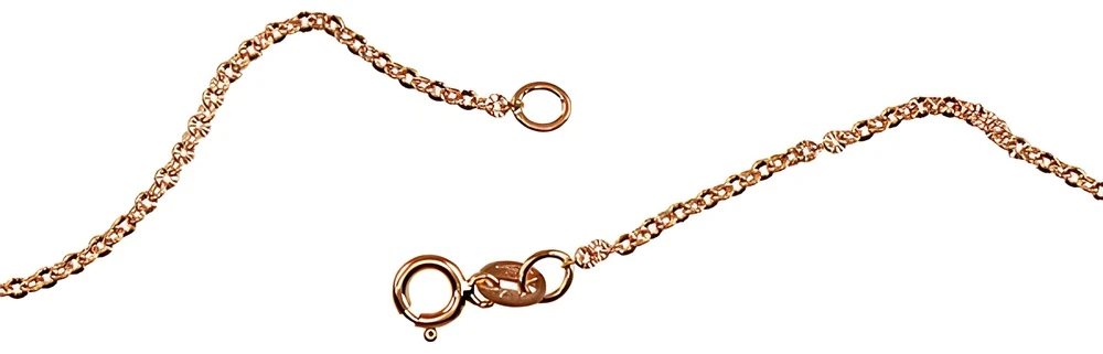 Diamond Sky Jewelry Itališka raudono aukso grandinėlė „Inkaras“
