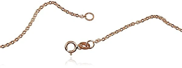 Diamond Sky Jewelry Itališka raudono aukso grandinėlė „Inkaras“