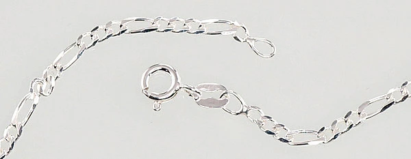 Diamond Sky Jewelry Itališka sidabrinė grandinėlė „Figaro V“