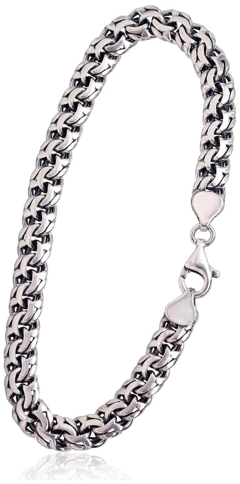 Diamond Sky Jewelry Itališka sidabrinė grandinėlės apyrankė „Bismarck III“