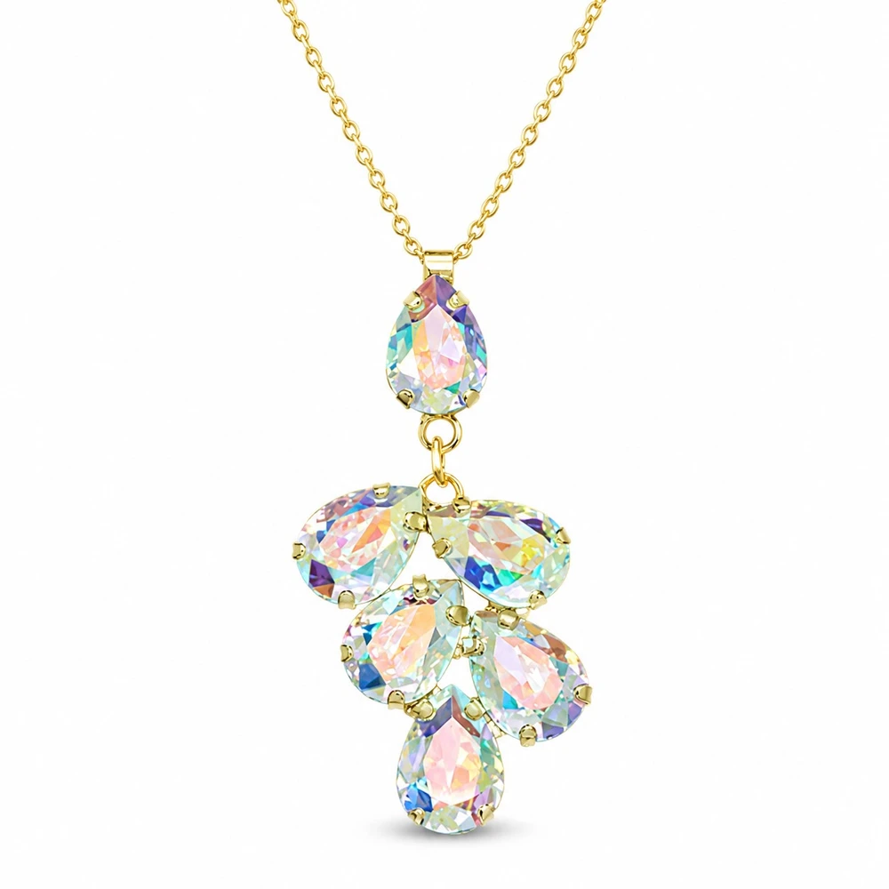 Diamond Sky Jewelry Pakabukas „Amber II (Aurora Borealis)“ su Preciosa® kristalais