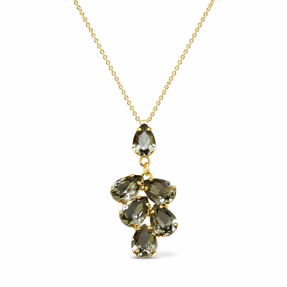 Diamond Sky Jewelry Pakabukas „Amber II (Juodas Diamond)“ su Preciosa® kristalais