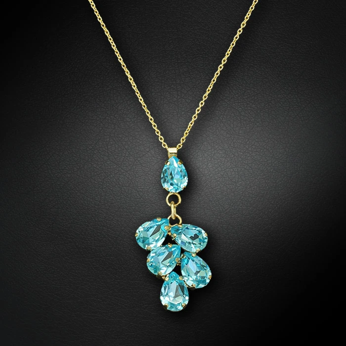 Diamond Sky Jewelry Pakabukas „Amber II (Aqua Bohemica)“ su Preciosa® kristalais