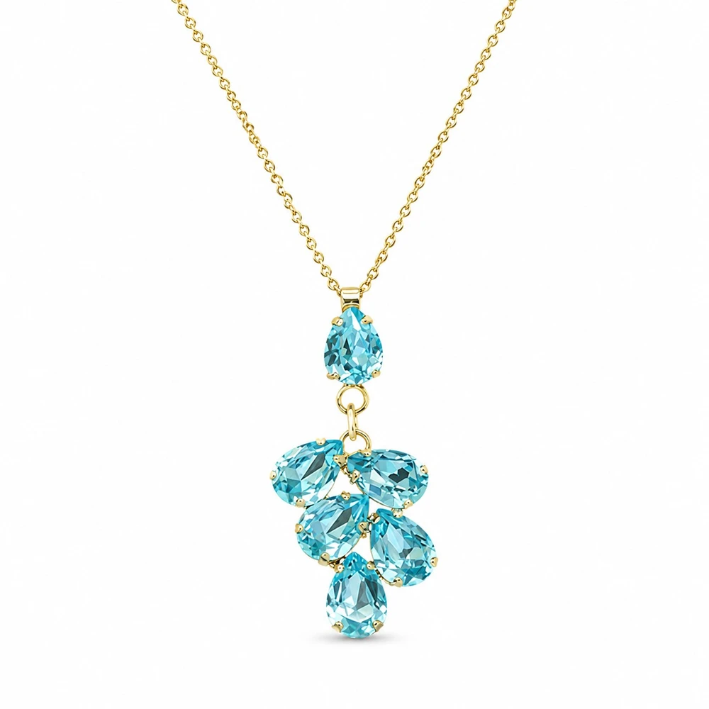 Diamond Sky Jewelry Pakabukas „Amber II (Aqua Bohemica)“ su Preciosa® kristalais