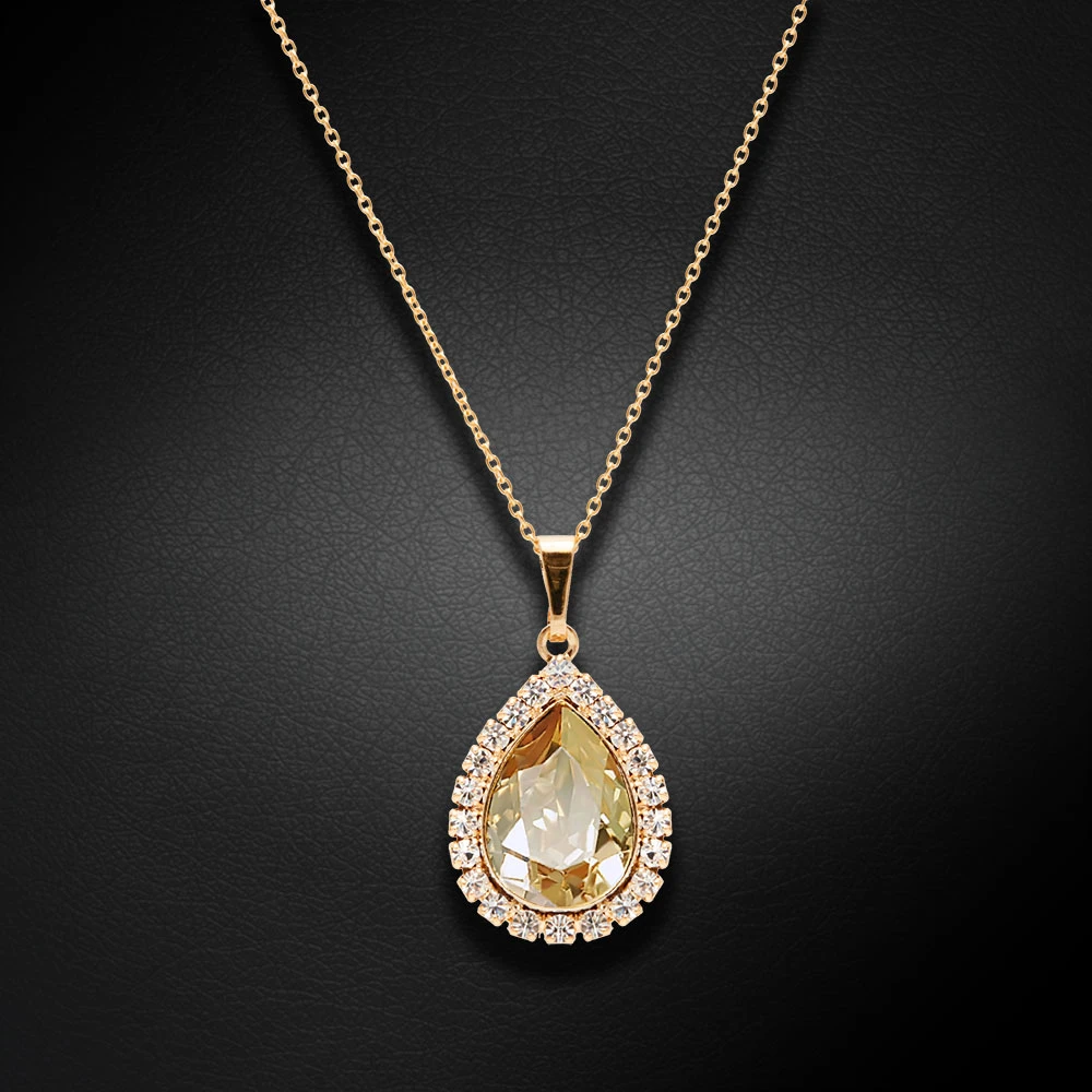 Diamond Sky Jewelry Pakabukas „Celestial Drop (Golden Shadow)“ su Swarovski® kristalais