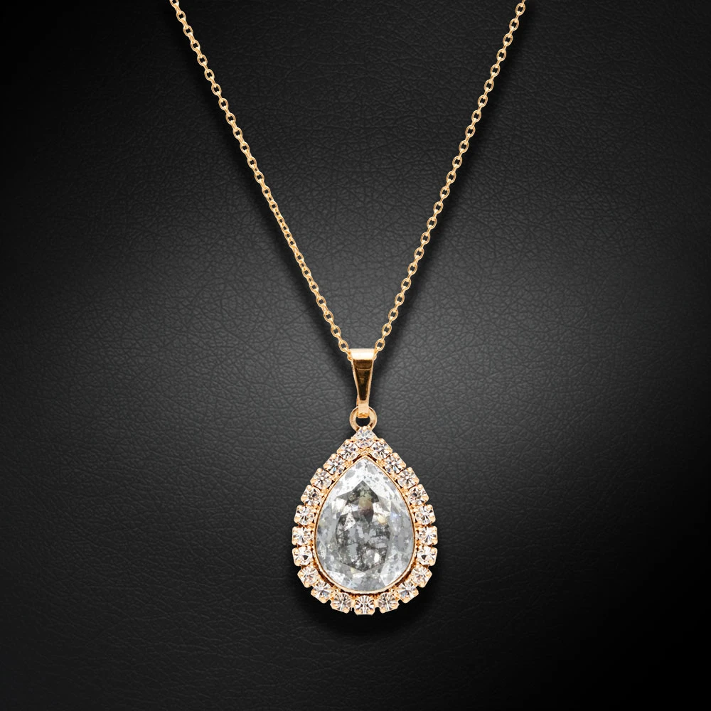 Diamond Sky Jewelry Pakabukas „Celestial Drop (Sidabrinis Patina)“ su Swarovski® kristalais
