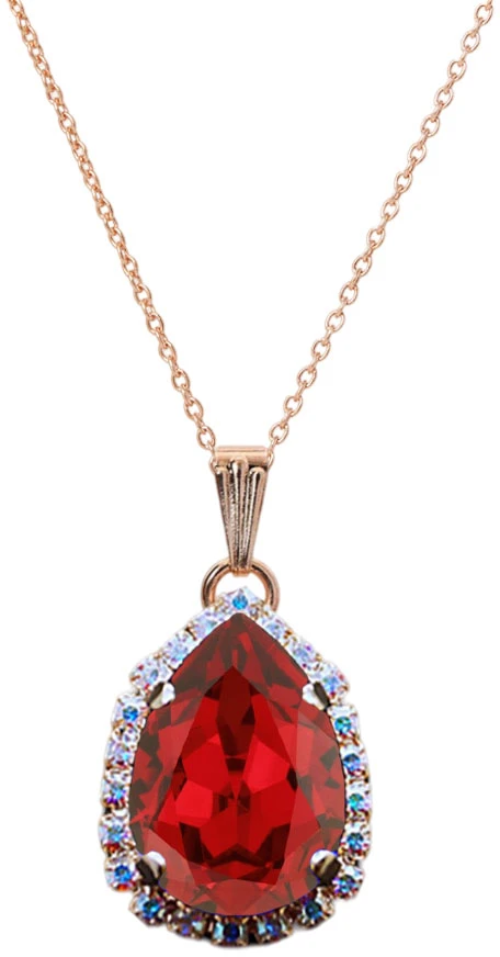 Diamond Sky Jewelry Pakabukas „Celestial Drop III (Scarlet)“ su Swarovski® kristalais