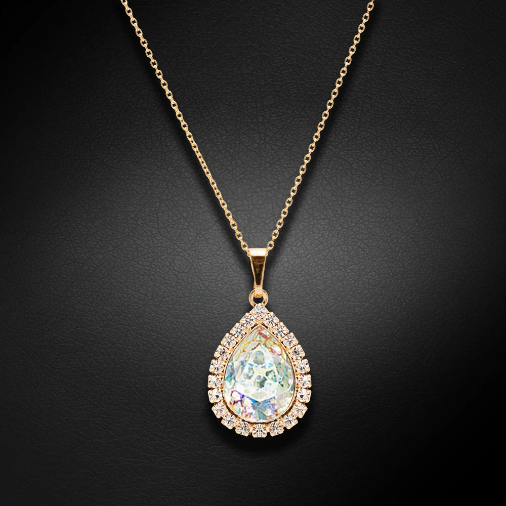 Diamond Sky Jewelry Pakabukas „Celestial Drop (Baltas Patina)“ su Swarovski® kristalais