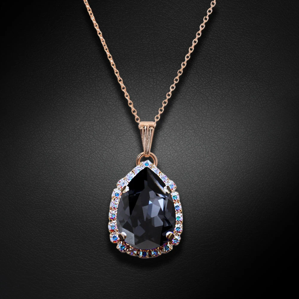 Diamond Sky Jewelry Pakabukas „Celestial Drop III (Graphite)“ su Swarovski® kristalais