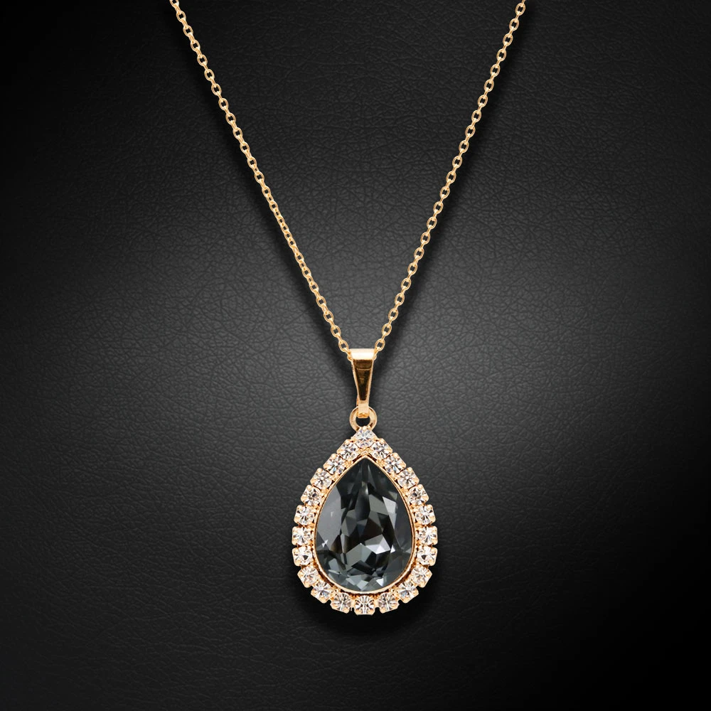 Diamond Sky Jewelry Pakabukas „Celestial Drop (Sidabrinis Night)“ su Swarovski® kristalais