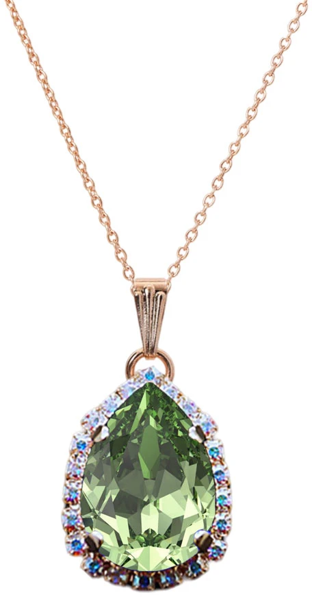 Diamond Sky Jewelry Pakabukas „Celestial Drop III (Reinvented Peridot)“ su Swarovski® kristalais