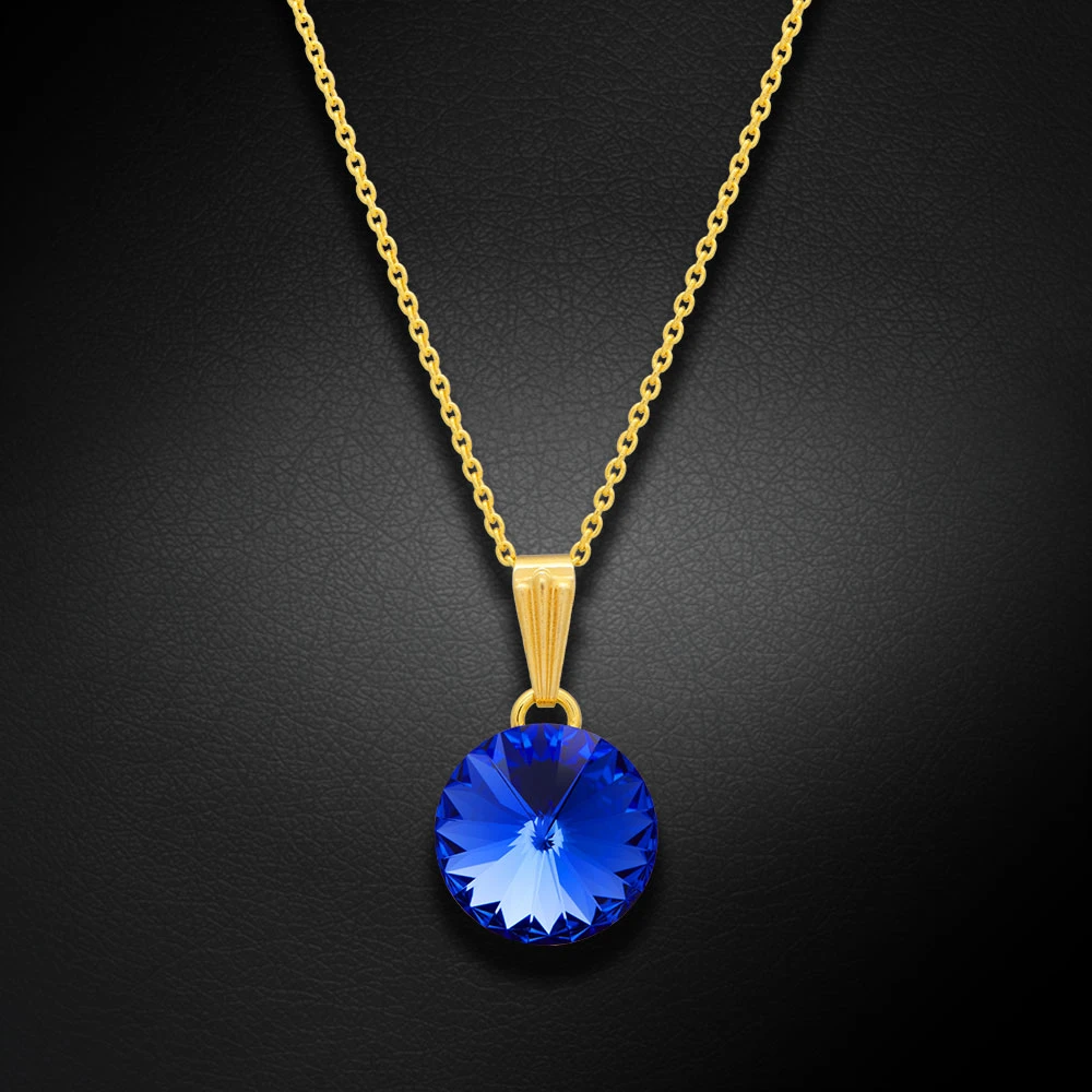 Diamond Sky Jewelry Pakabukas „Clarice II (Sapphire)“ su Swarovski® kristalais