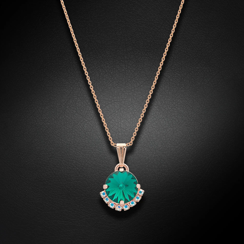 Diamond Sky Jewelry Pakabukas „Clarice V (Emerald)“ su Preciosa® kristalais