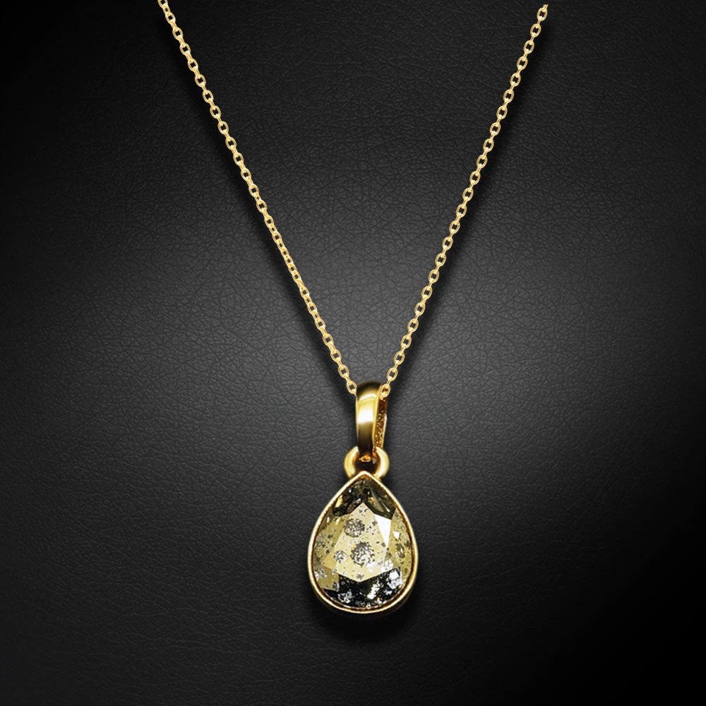 Diamond Sky Jewelry Pakabukas „Crystal Drop (Gold Patina)“ su Swarovski® kristalais