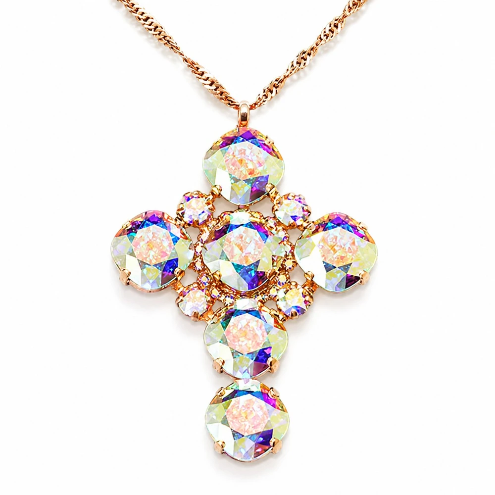 Diamond Sky Jewelry Pakabukas „Glamour (Aurora Borealis)“ su Swarovski® kristalais
