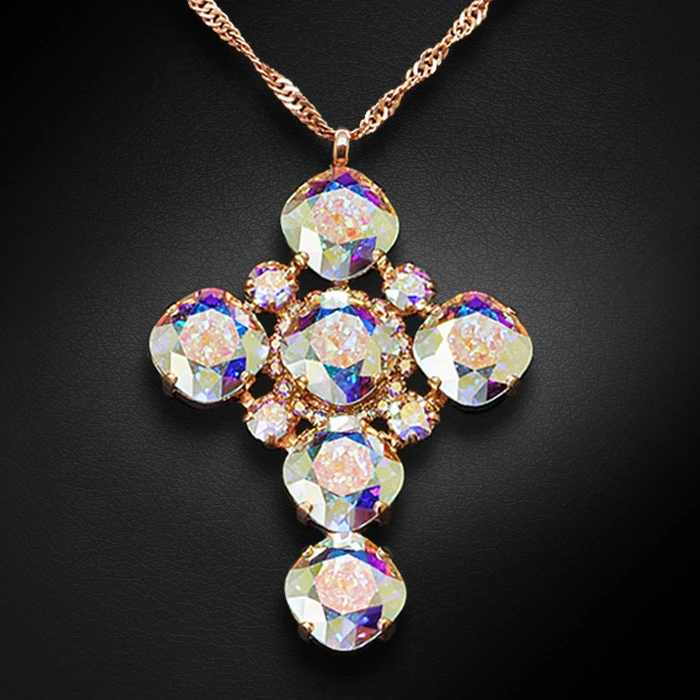 Diamond Sky Jewelry Pakabukas „Glamour (Aurora Borealis)“ su Swarovski® kristalais
