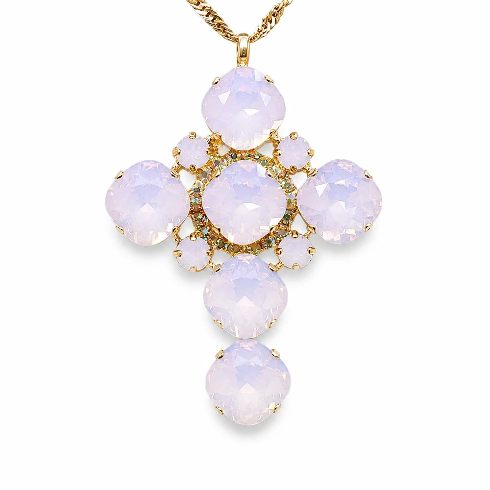 Diamond Sky Jewelry Pakabukas „Glamour (Rose Vanduo Opal)“ su Swarovski® kristalais